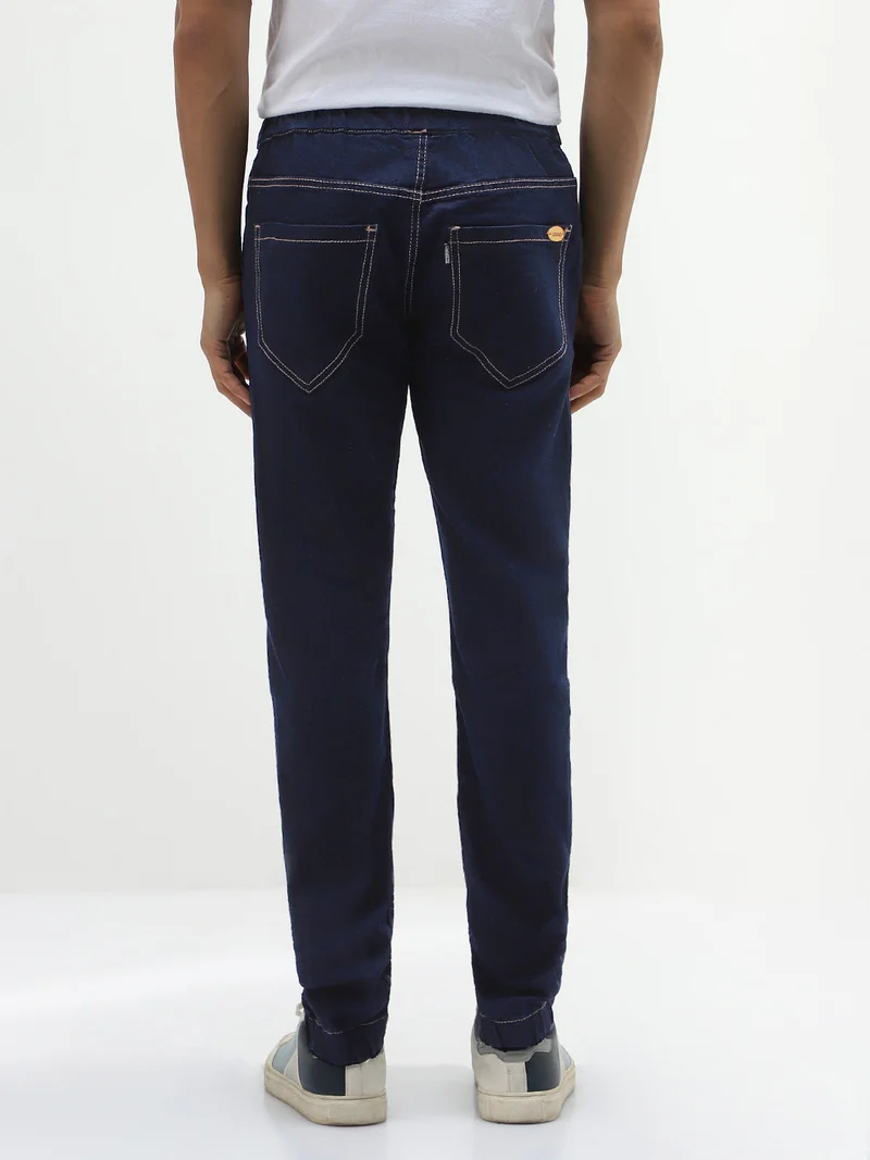 Urbano Fashion  Urbano Fashion Men's Dark Blue Jogger Jeans Slim Fit Stretch for Men | Best Price UAE